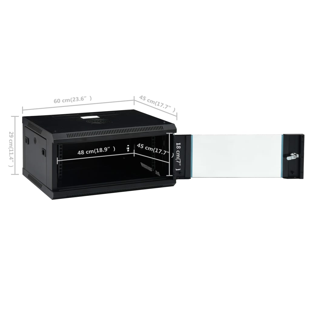 Coffret De Réseau Mural 4U 19" Ip20