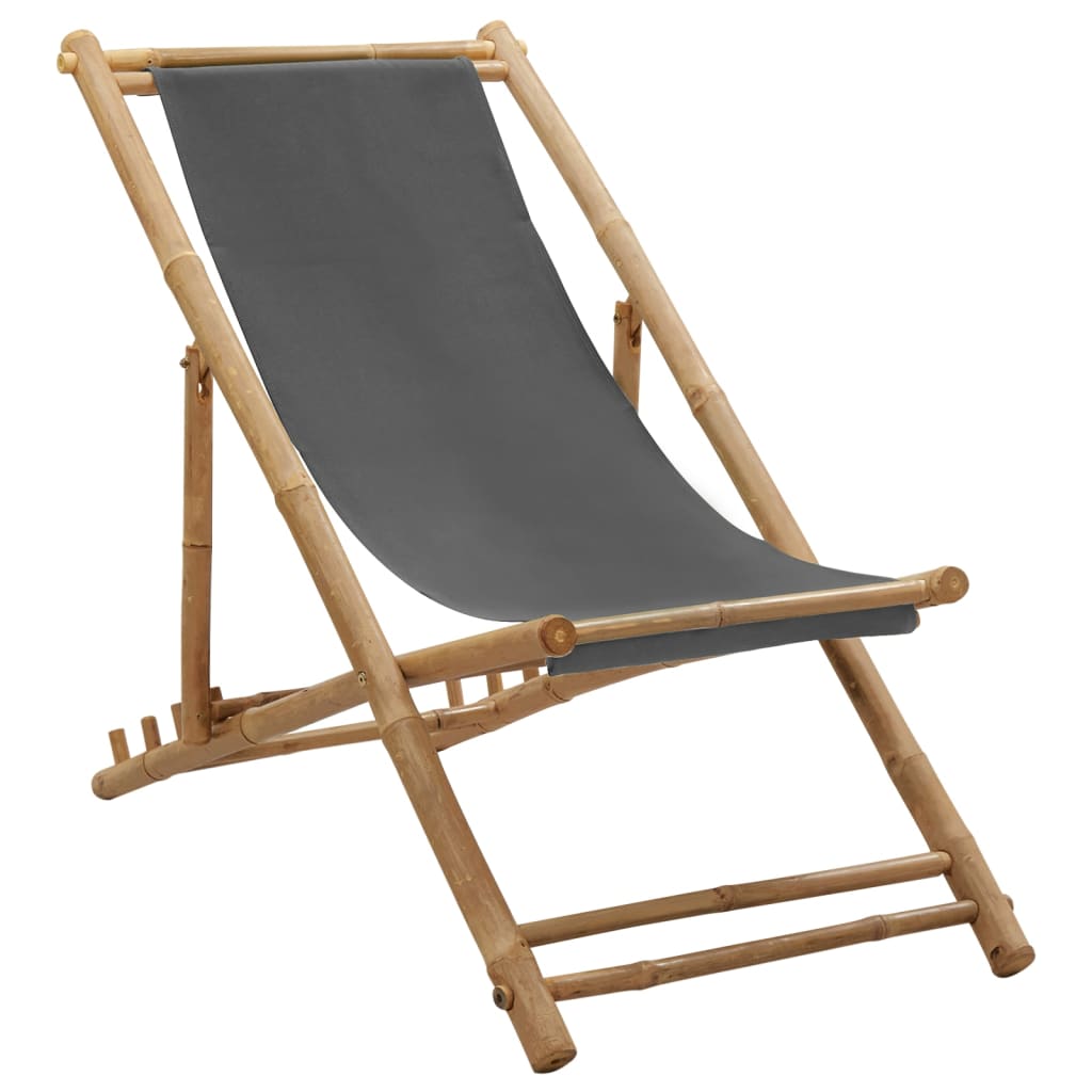 Chaise De Terrasse Bambou Et Toile