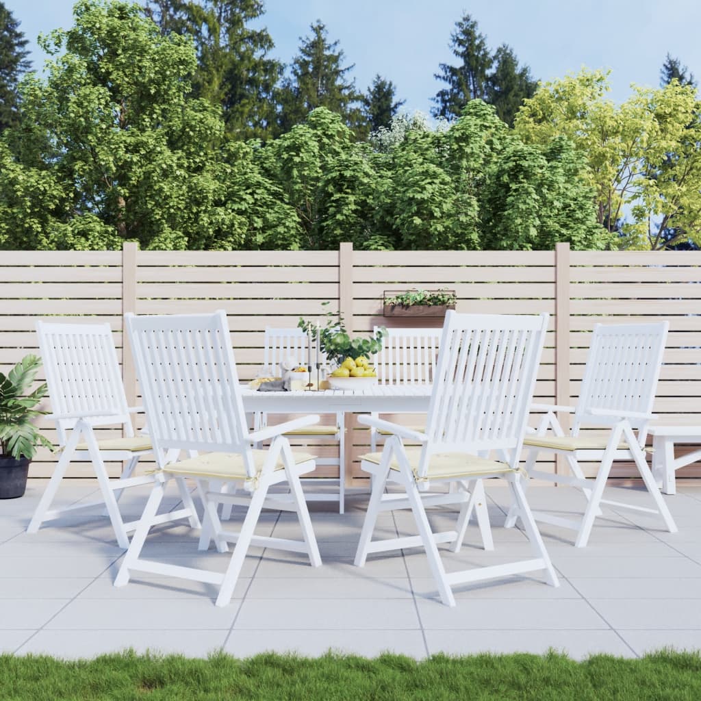 Coussins De Chaise De Jardin Lot De 6 Carreaux Rouges 40X40X3Cm