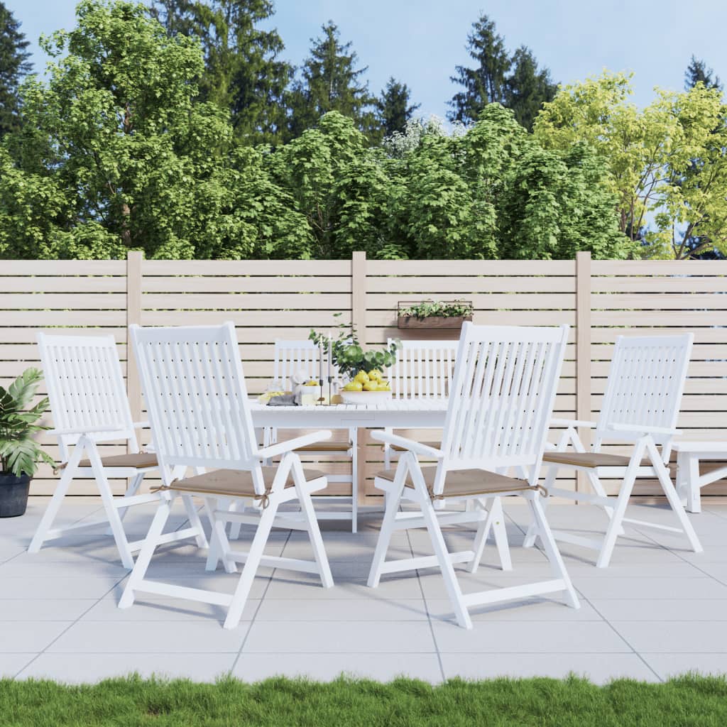 Coussins De Chaise De Jardin Lot De 6 Carreaux Rouges 40X40X3Cm