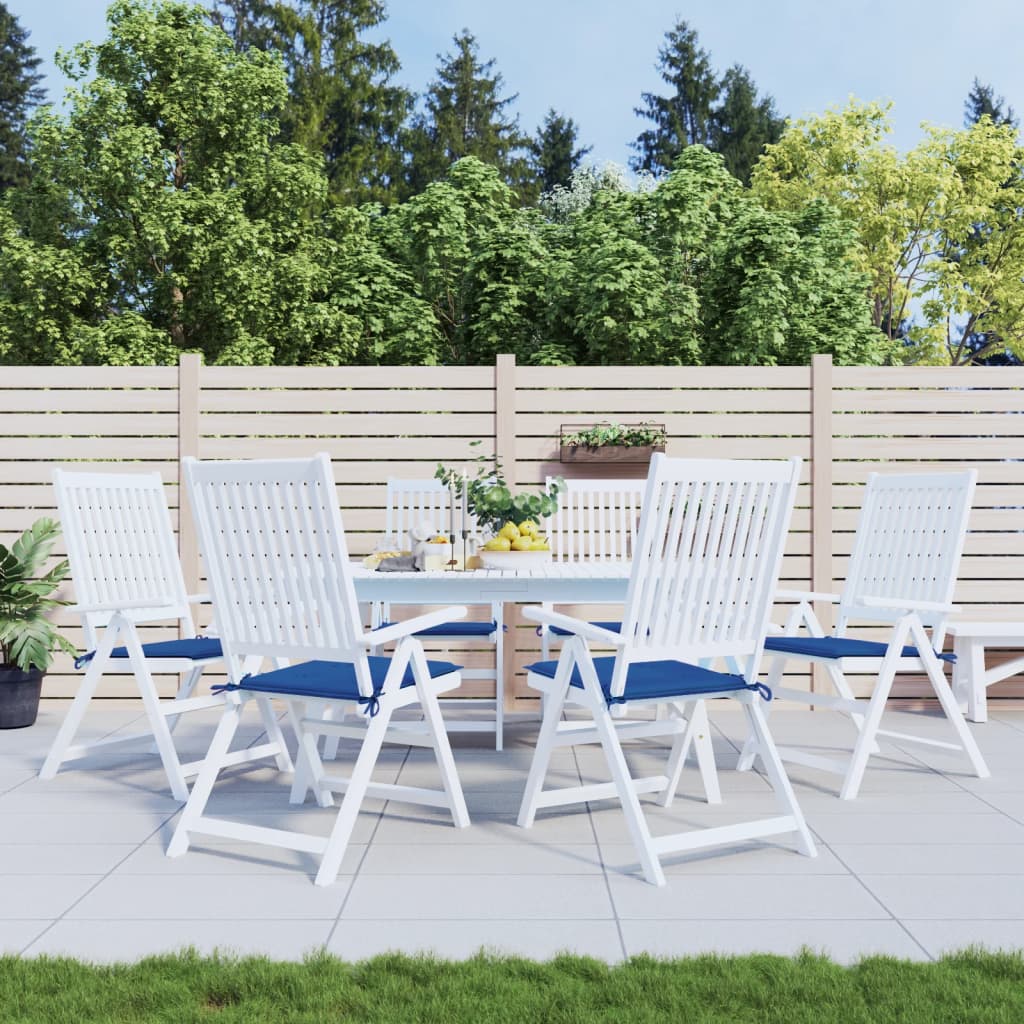 Coussins De Chaise De Jardin Lot De 6 Carreaux Rouges 40X40X3Cm