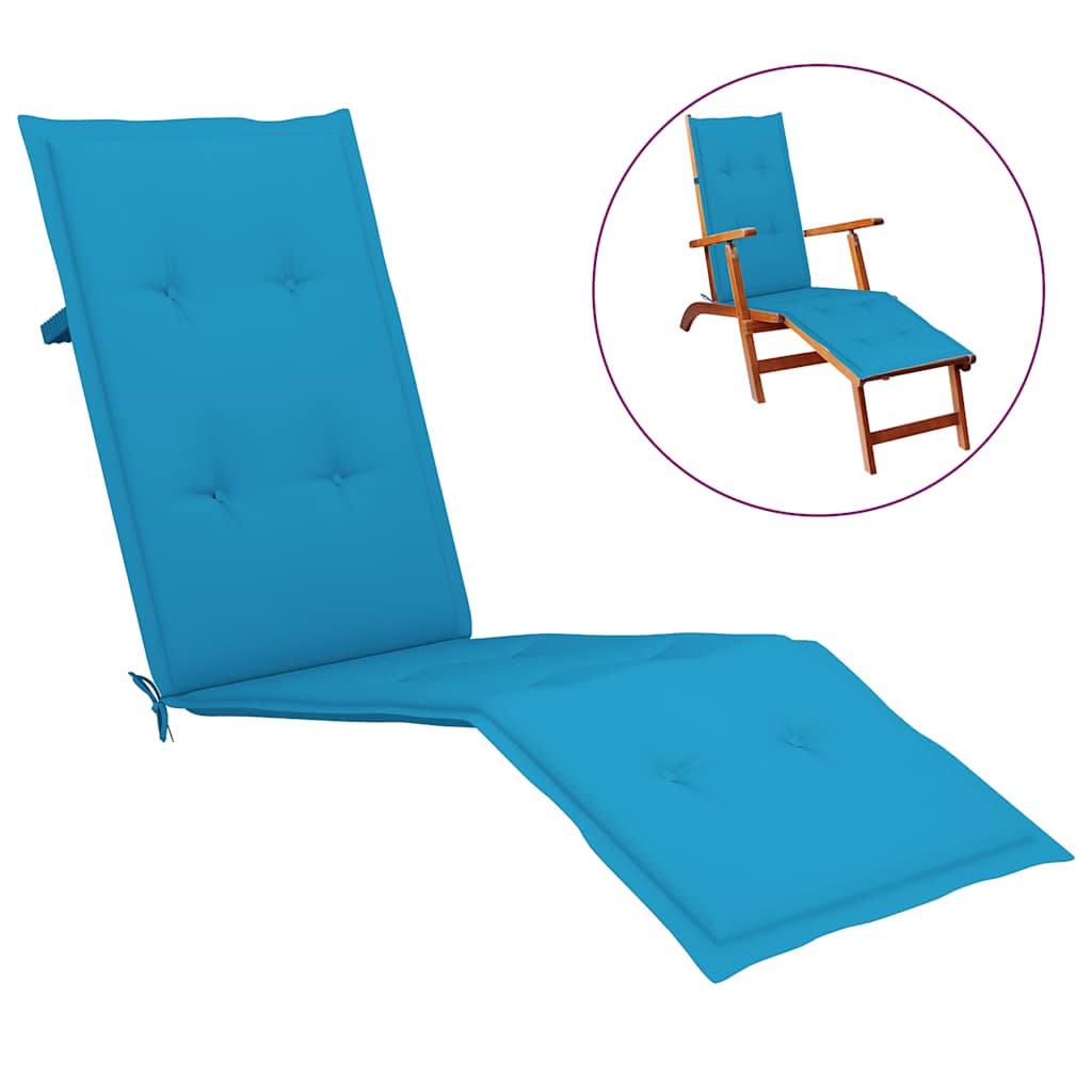 Coussin De Chaise De Terrasse Carreaux Rouge (75+105)X50X4 Cm