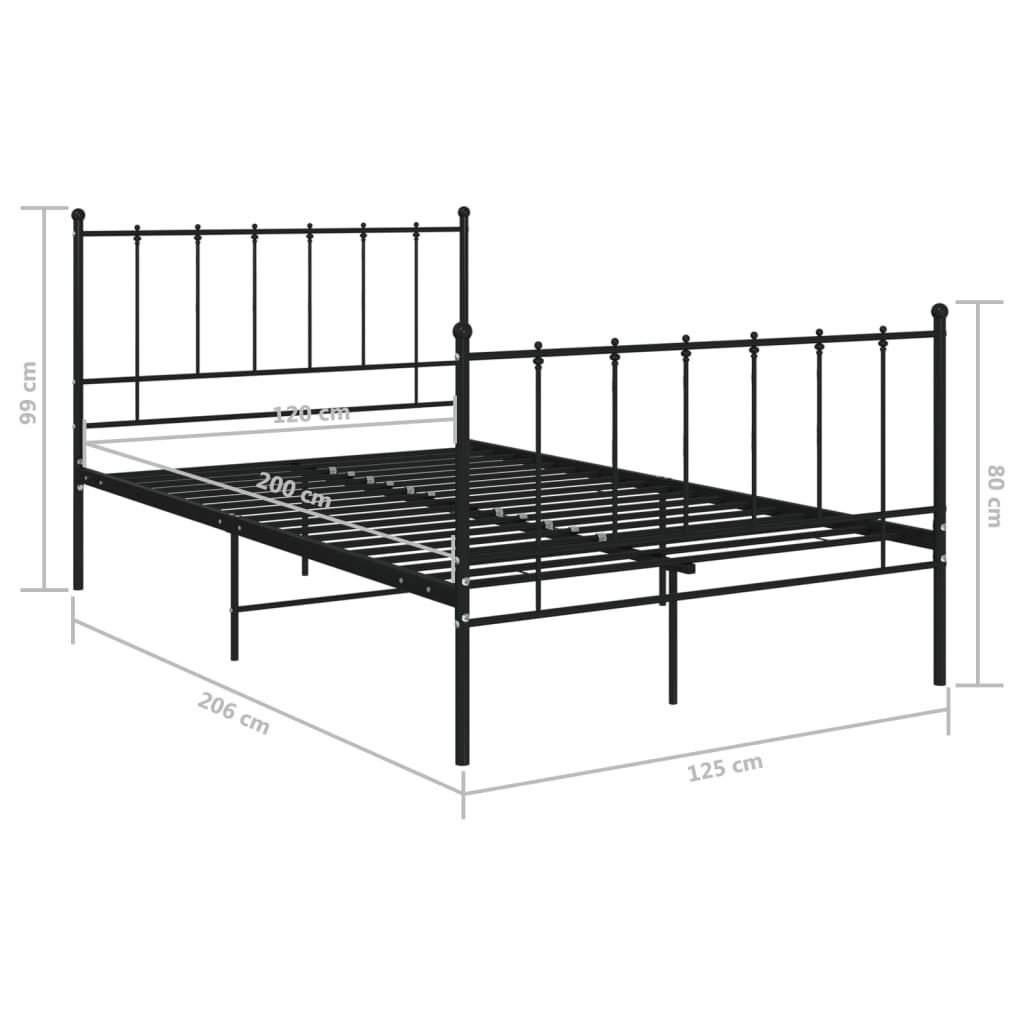 Cadre De Lit Sans Matelas Métal