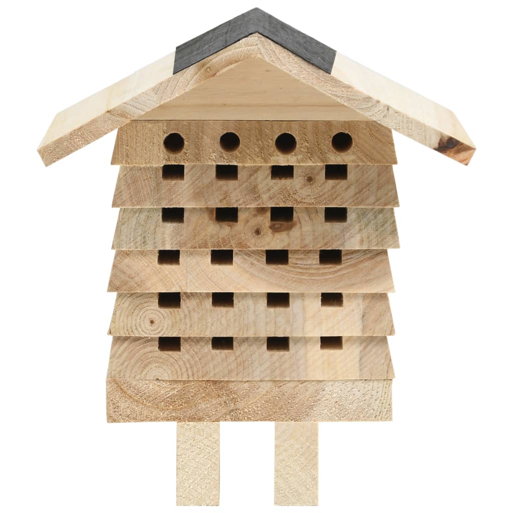 Hôtel D'abeilles Bois De Sapin Massif 22X20X20 Cm