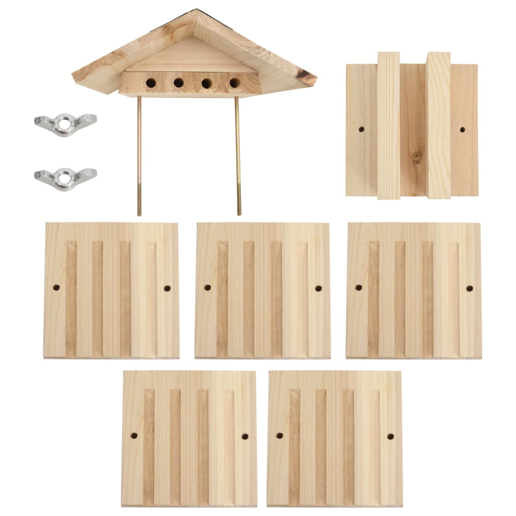 Hôtel D'abeilles Bois De Sapin Massif 22X20X20 Cm