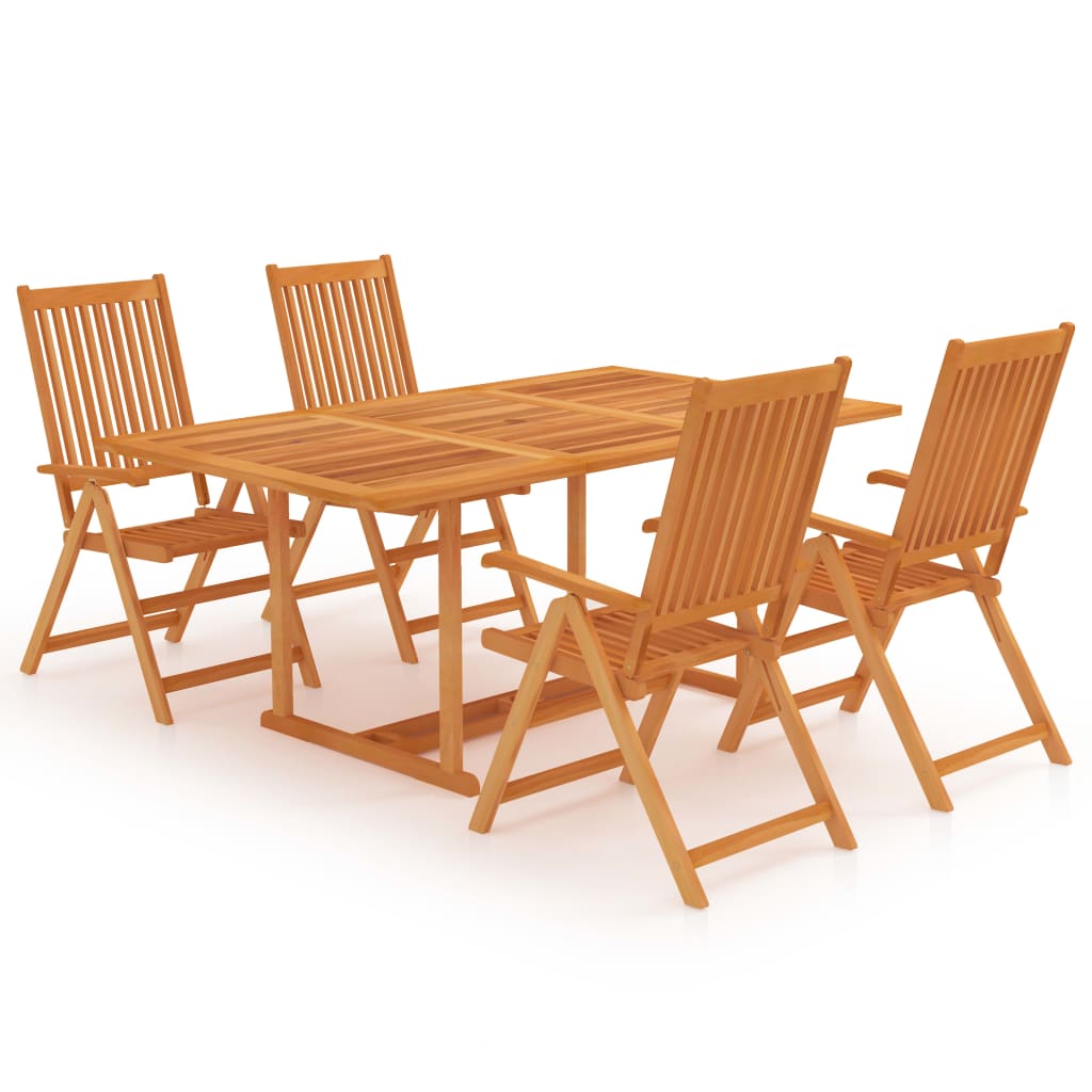 Ensemble À Manger De Jardin 7 Pcs Bois De Teck Massif