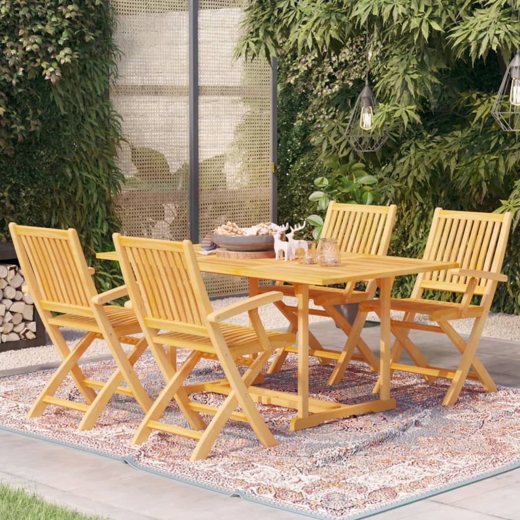 Ensemble À Manger De Jardin 7 Pcs Bois De Teck Massif