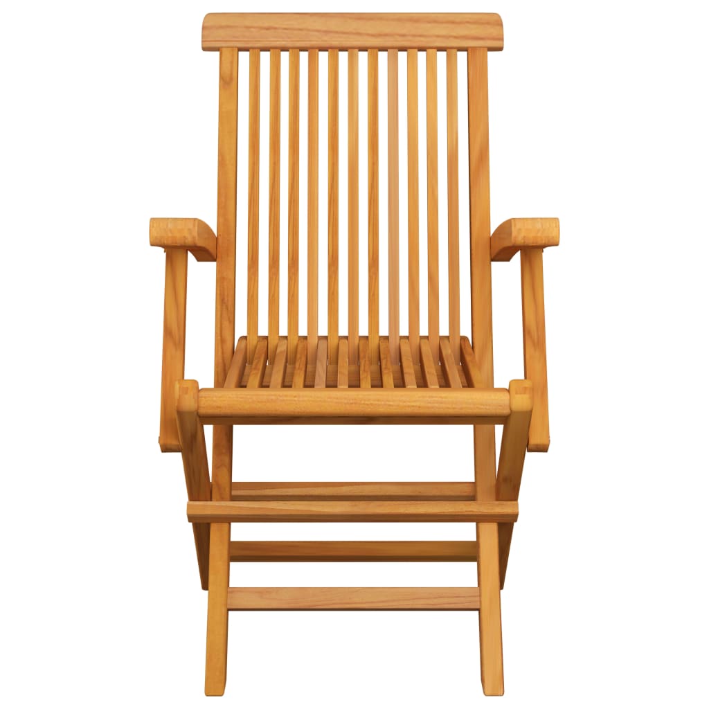 Chaises Pliantes Avec Coussins À Carreaux Rouges (6 Pièces) En Bois De Teck Massif