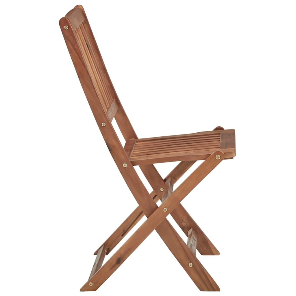 Chaises Pliables De Jardin Lot De 4 Avec Coussins Bois D'acacia