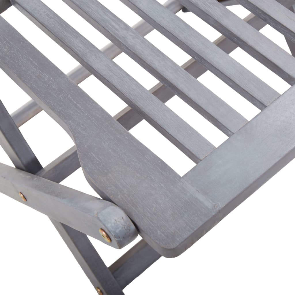 Chaises Pliantes 6 Pièces Avec Coussins En Bois D'acacia Massif