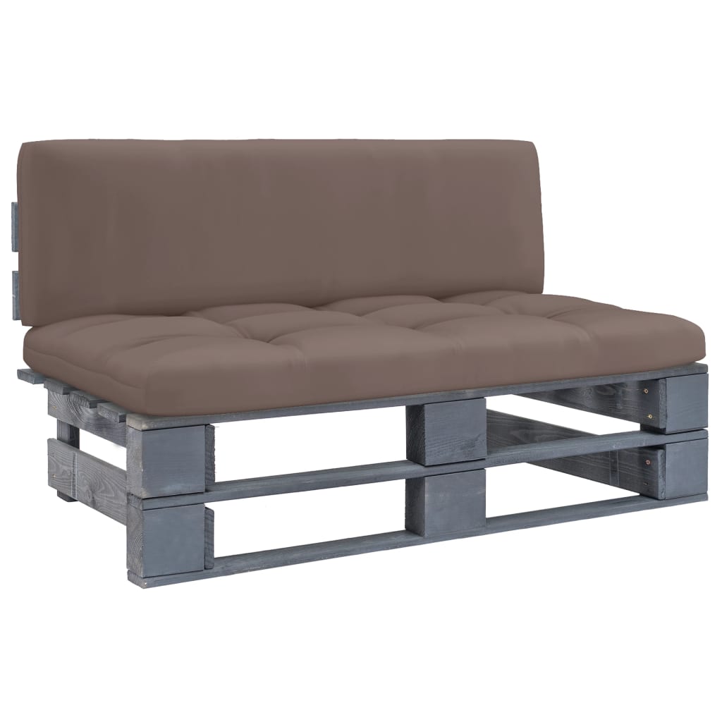 Palette De Jardin Bois De Pin Imprégné Taupe