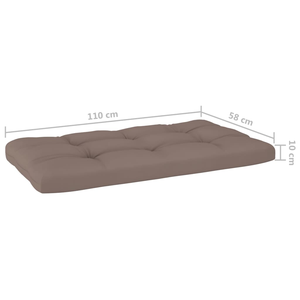 Palette De Jardin Bois De Pin Imprégné Taupe
