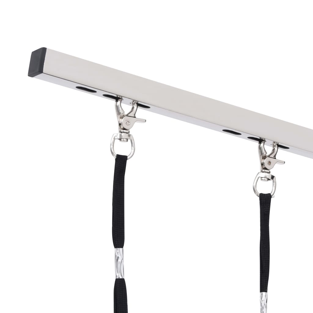 Table De Toilettage Réglable De Chiens Avec 2 Boucles Et Panier