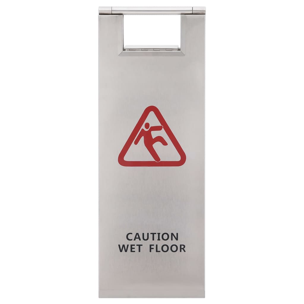 Panneau Pliable Pour Sols Mouillés Acier Inoxydable