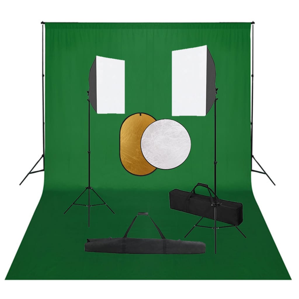 Kit De Studio Photo Boîtes À Lumière Toile De Fond Réflecteur