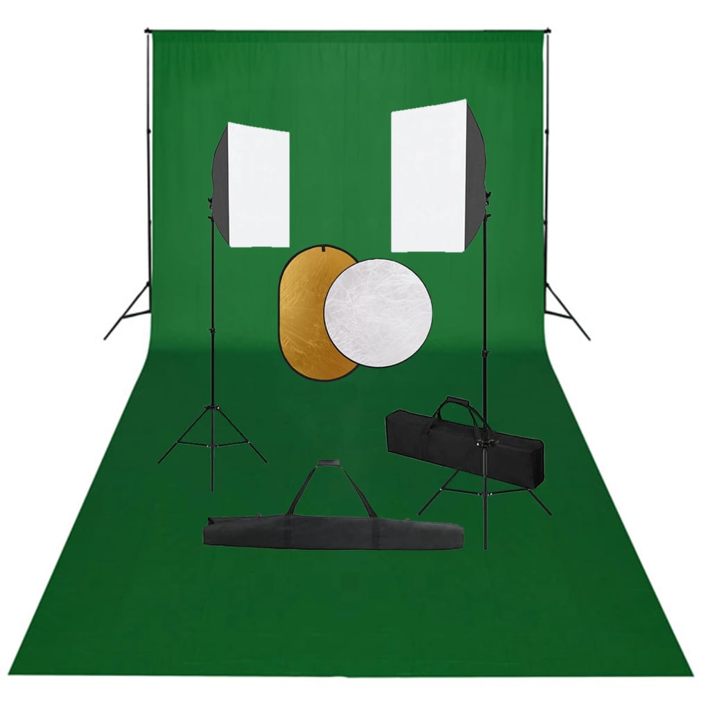 Kit De Studio Photo Boîtes À Lumière Toile De Fond Réflecteur