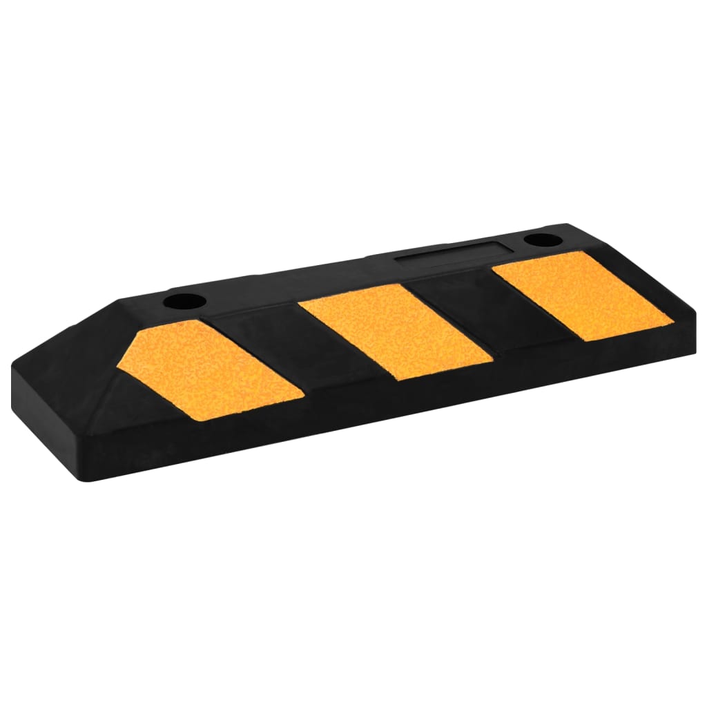 Butoirs De Stationnement 2 Pcs 56X15X10 Cm Caoutchouc
