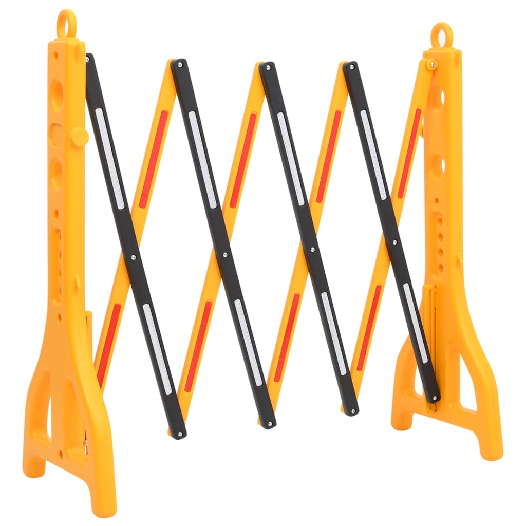 Barrière De Circulation Pliable Jaune Et Noir