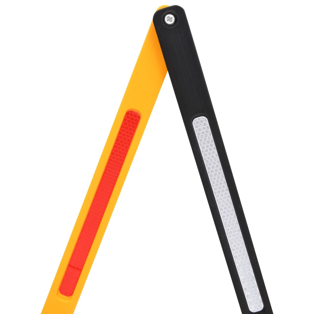 Barrière De Circulation Pliable Jaune Et Noir