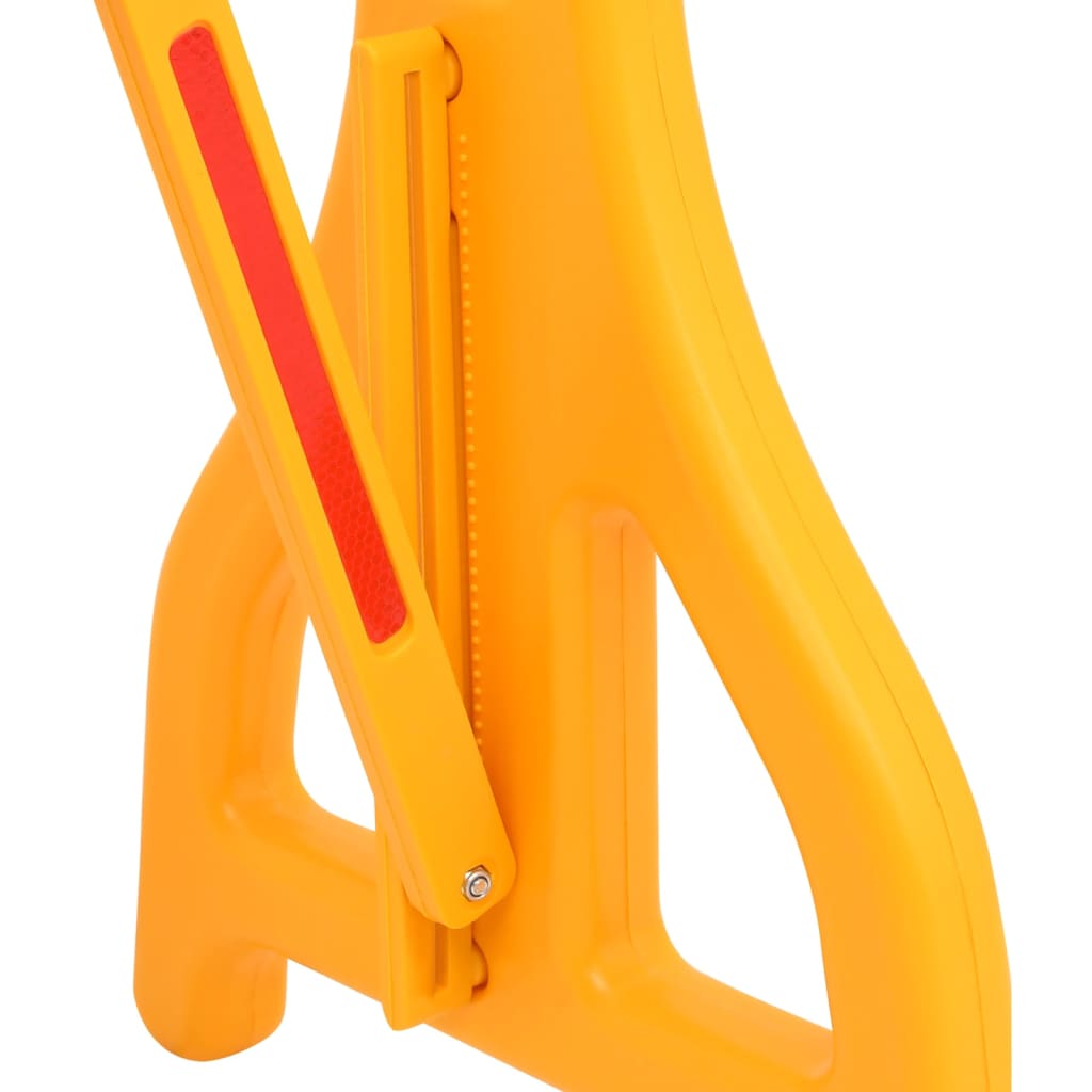 Barrière De Circulation Pliable Jaune Et Noir