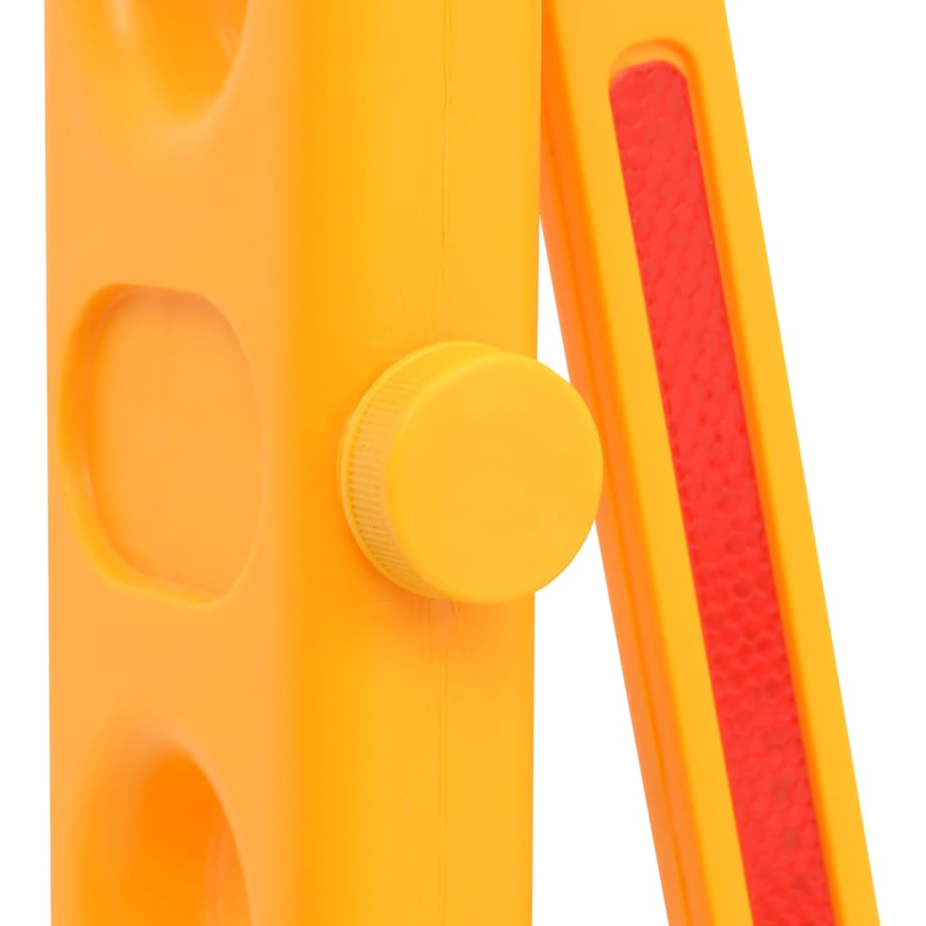 Barrière De Circulation Pliable Jaune Et Noir