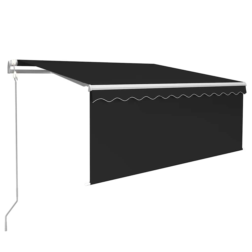 Auvent Automatique Store Capteur De Vent Et Led Anthracite