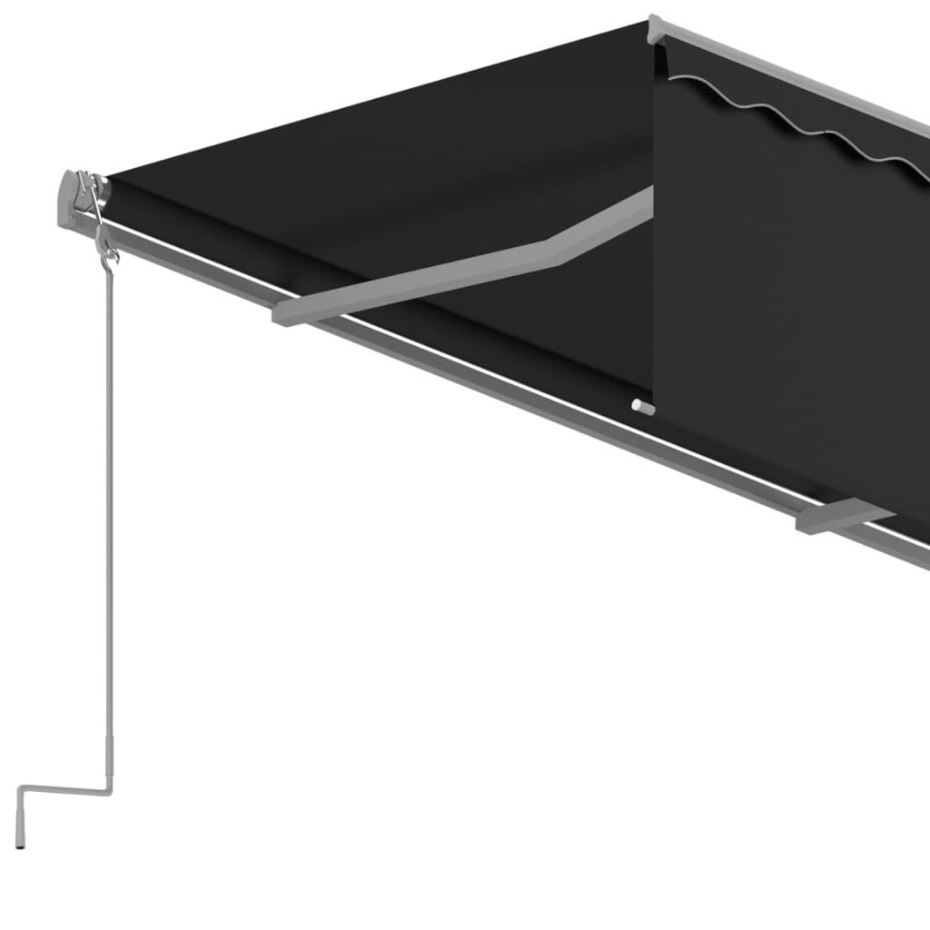 Auvent Manuel Rétractable Avec Store Anthracite