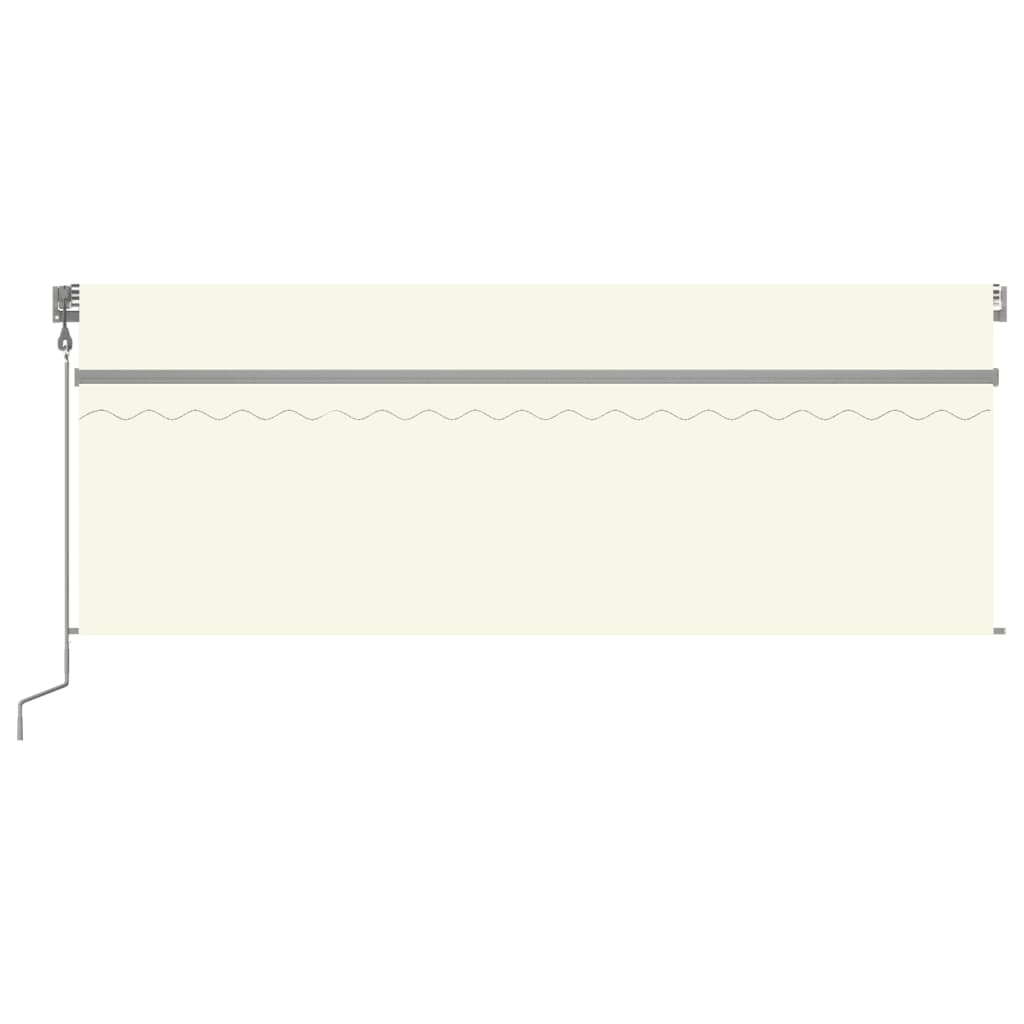 Auvent Automatique Rétractable Avec Store Crème