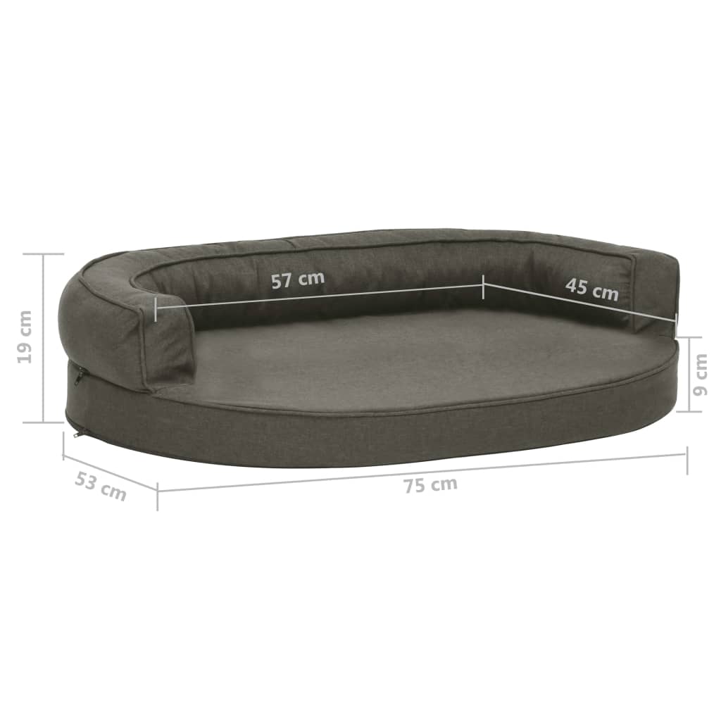 Matelas De Lit Ergonomique Pour Chien Aspect De Lin