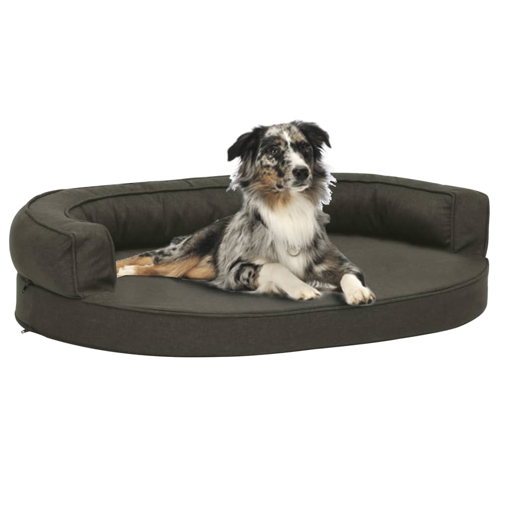 Matelas De Lit Ergonomique Pour Chien Aspect De Lin