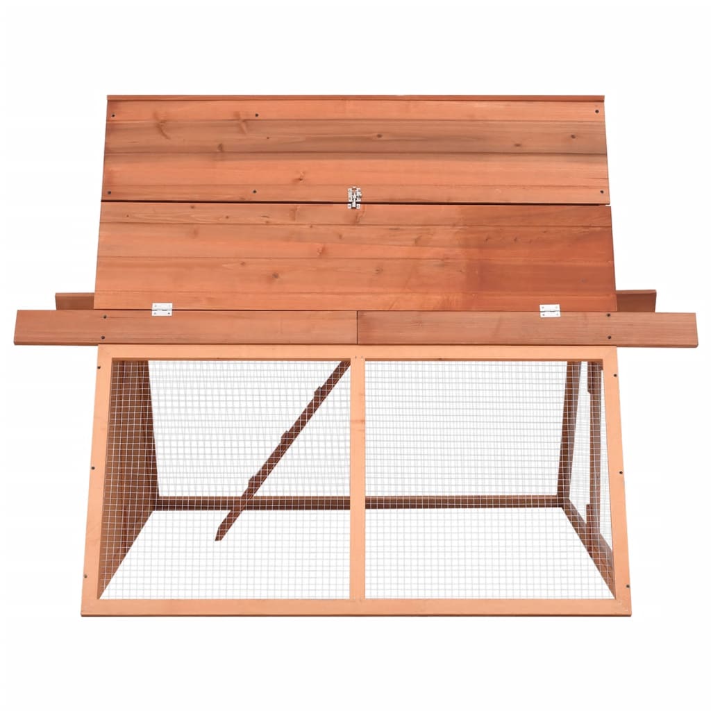 Clapier 152X127X109,5 Cm Bois De Sapin Massif