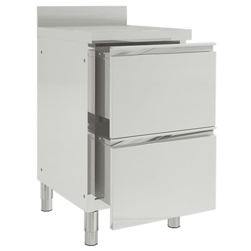 Armoire De Cuisine Commerciale Avec 2 Tiroirs 50 X 60 X 96 Cm