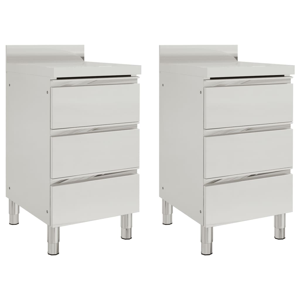 Armoire De Cuisine Commerciale Avec 2 Tiroirs 50 X 60 X 96 Cm