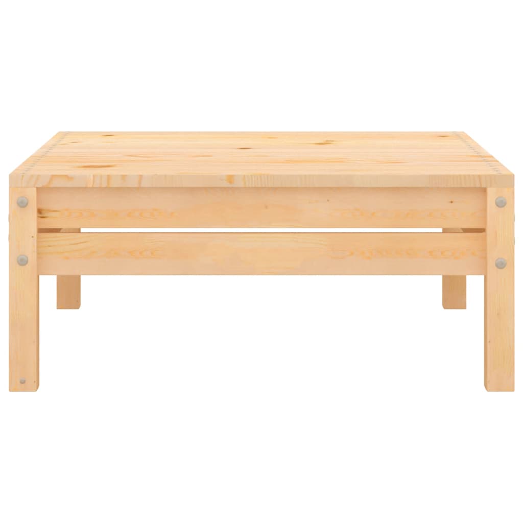Repose-Pied De Jardin Bois De Pin Massif