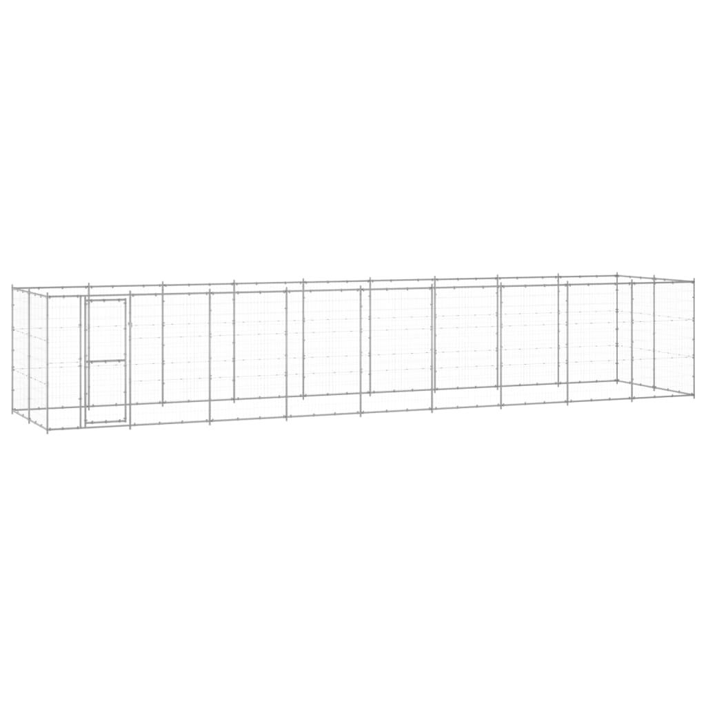 Chenil Extérieur Acier Galvanisé 7,26 M² Non