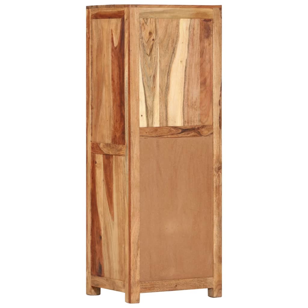 Buffet Haut 40X34X110 Cm Bois Massif D'acacia