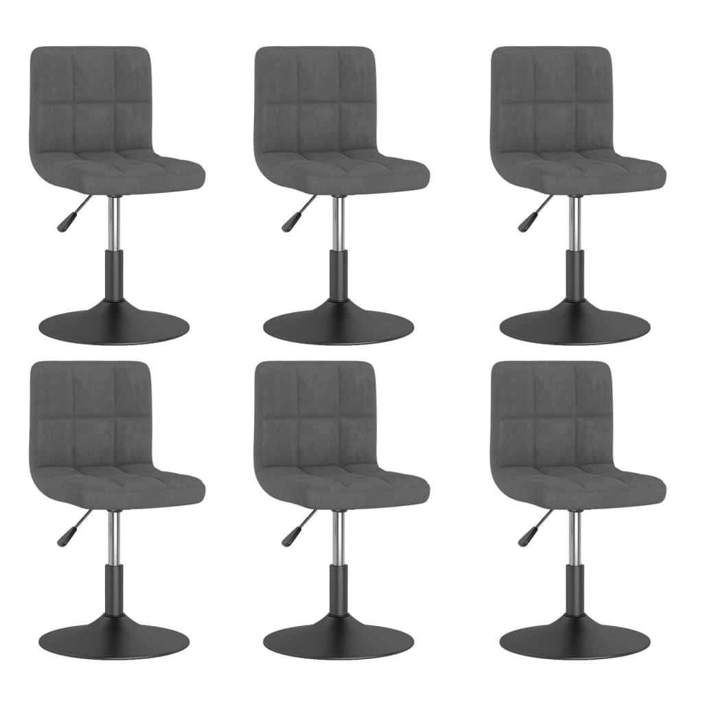 Chaise Pivotante De Salle À Manger Velours