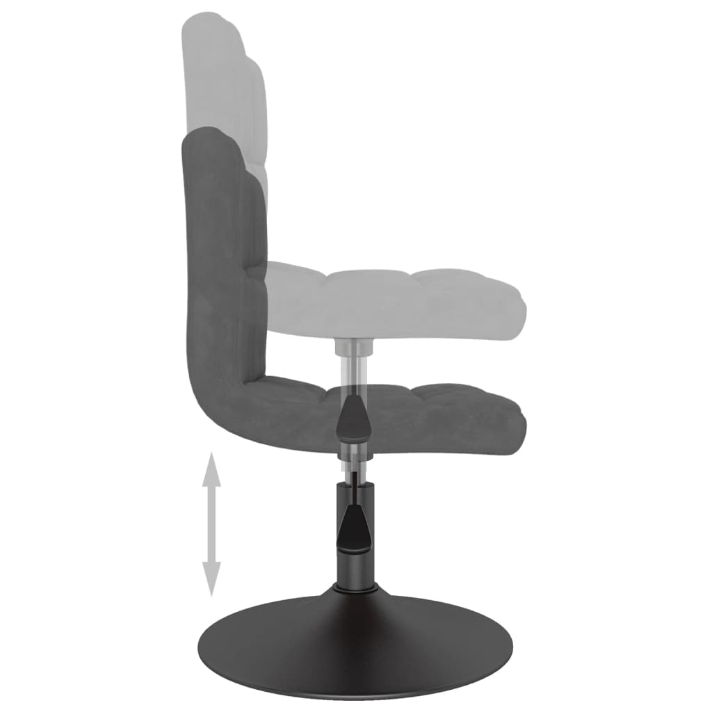 Chaise Pivotante De Salle À Manger Velours