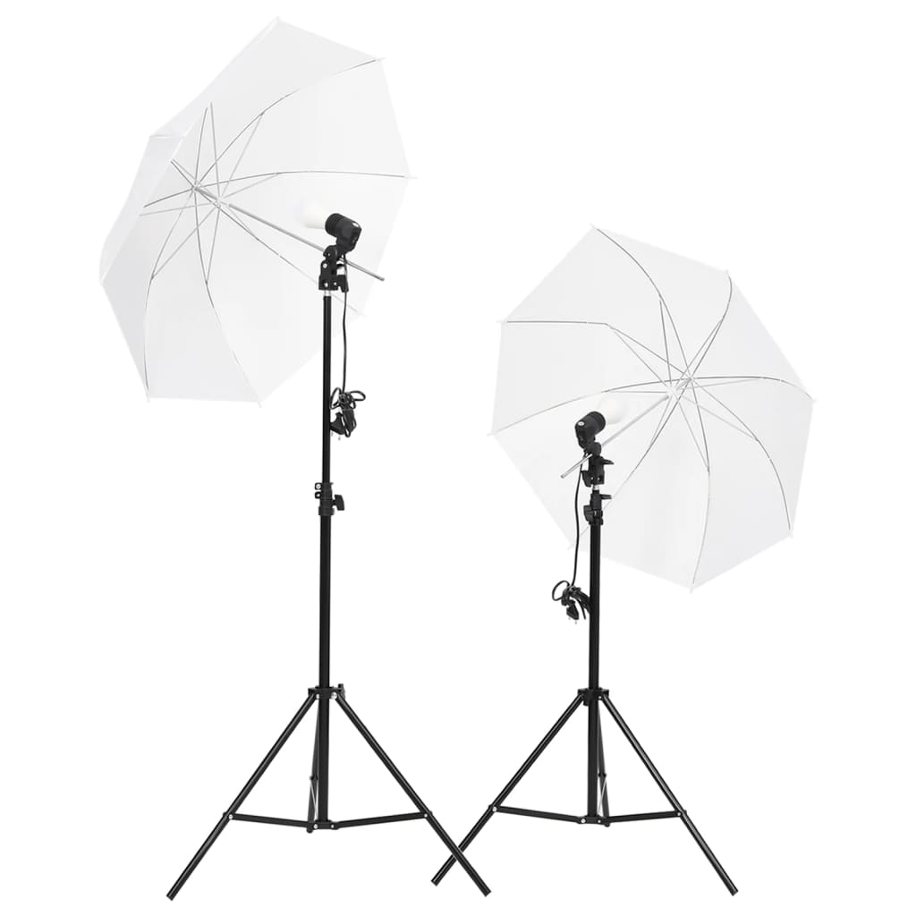 Kit De Studio Photo Avec Éclairage Toile De Fond Et Réflecteur