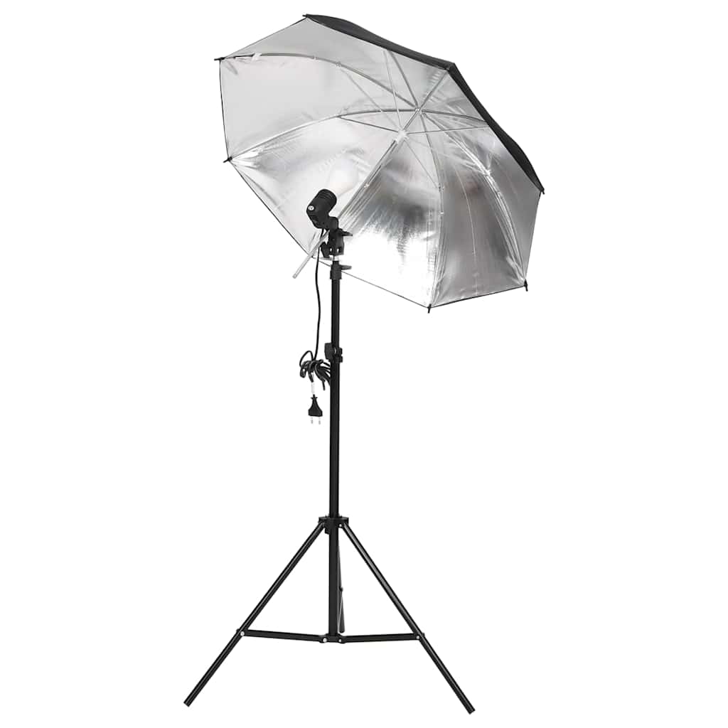Kit De Studio Photo Avec Éclairage Toile De Fond Et Réflecteur