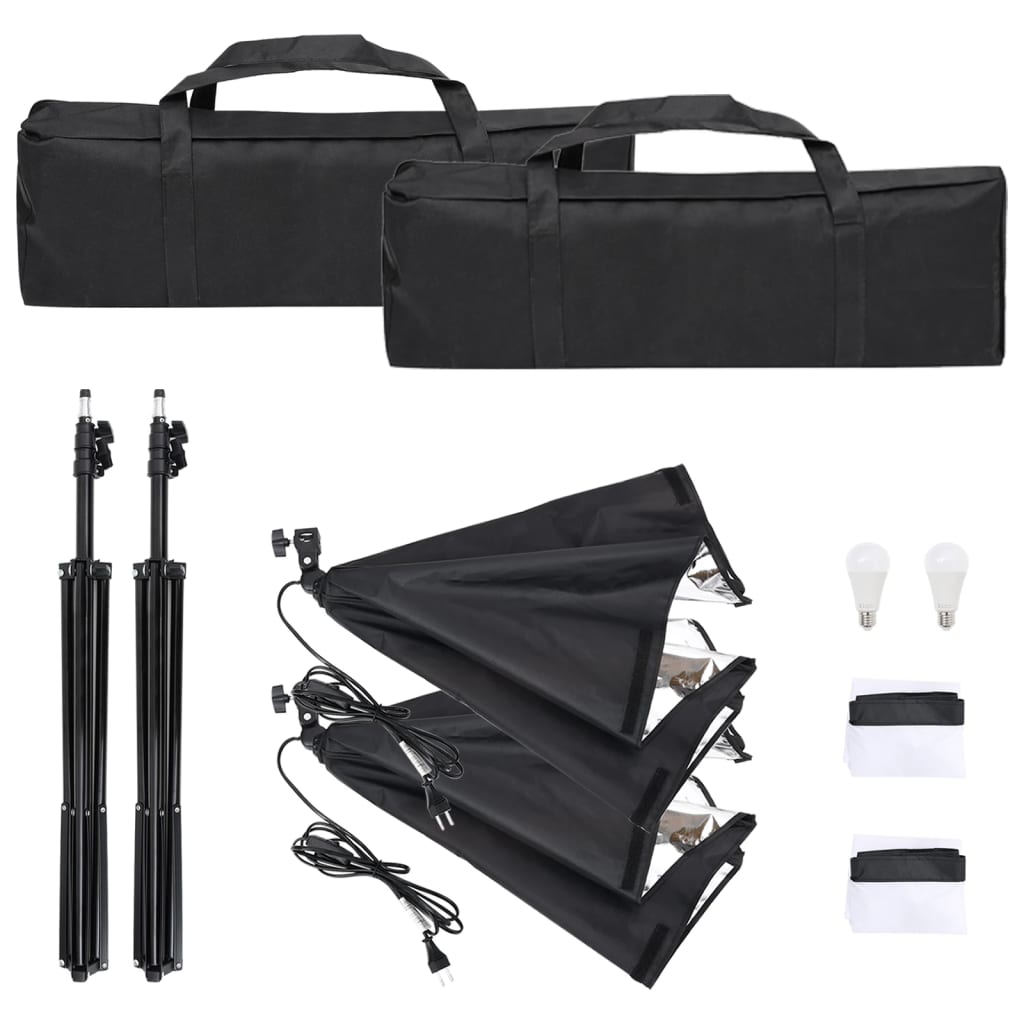 Kit De Studio Photo Avec Éclairage Et Toile De Fond