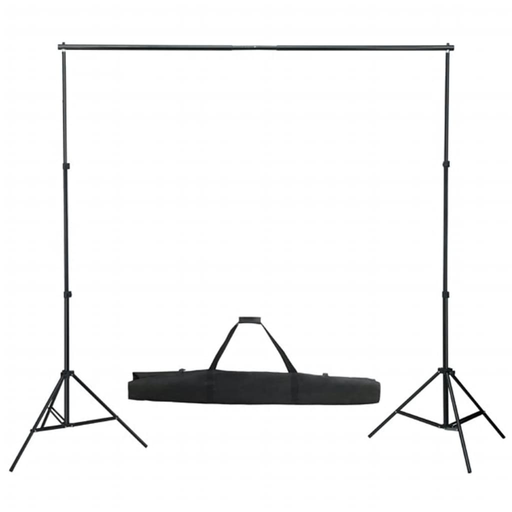 Kit De Studio Photo Avec Éclairage Toile De Fond Et Réflecteur