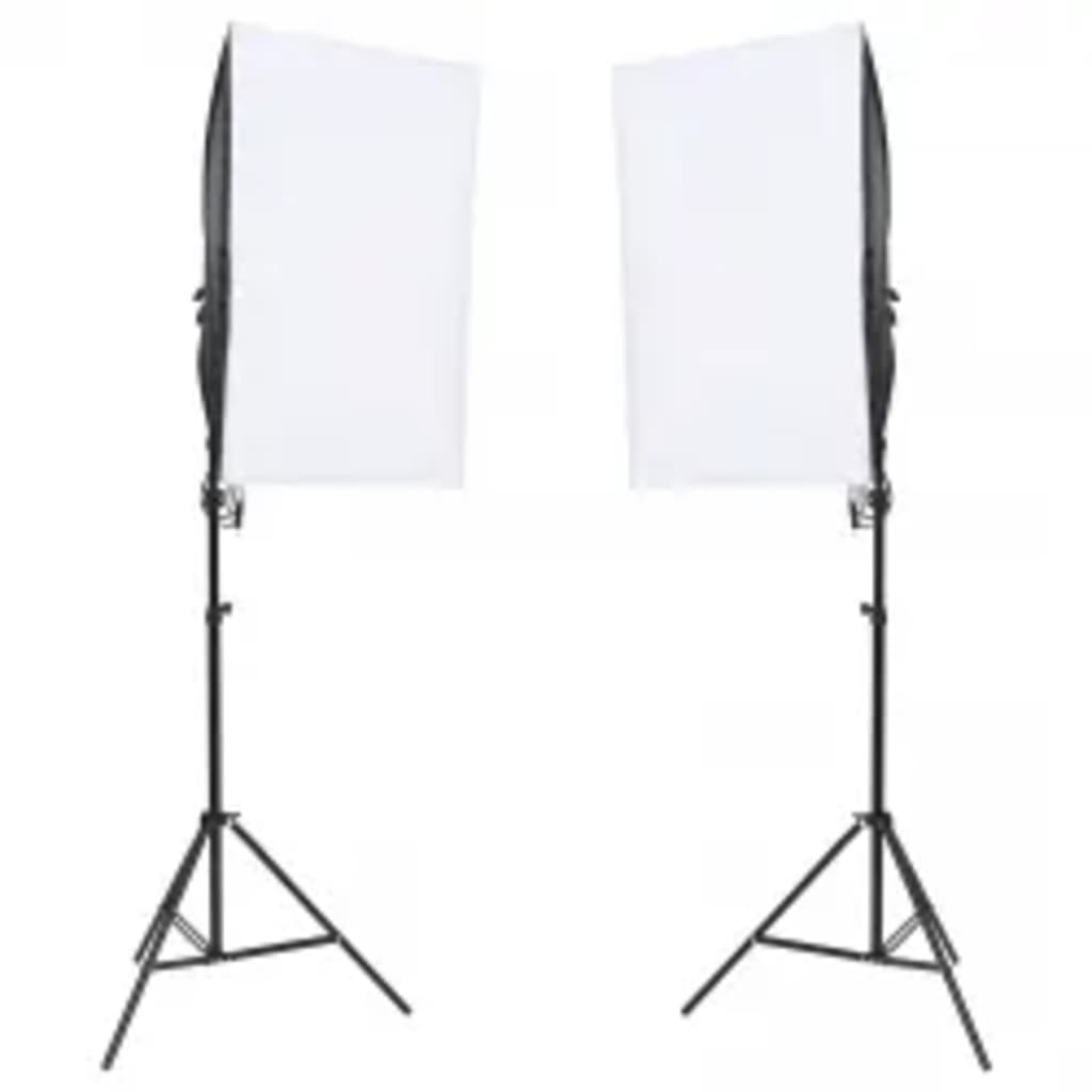 Kit De Studio Photo Avec Éclairage Et Toile De Fond