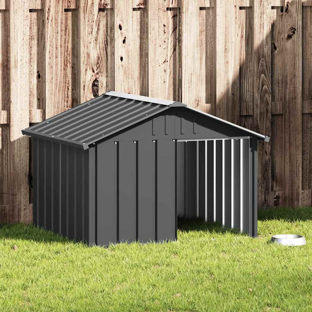 Niche Pour Chien 116,5X103X81,5 Cm Acier Galvanisé
