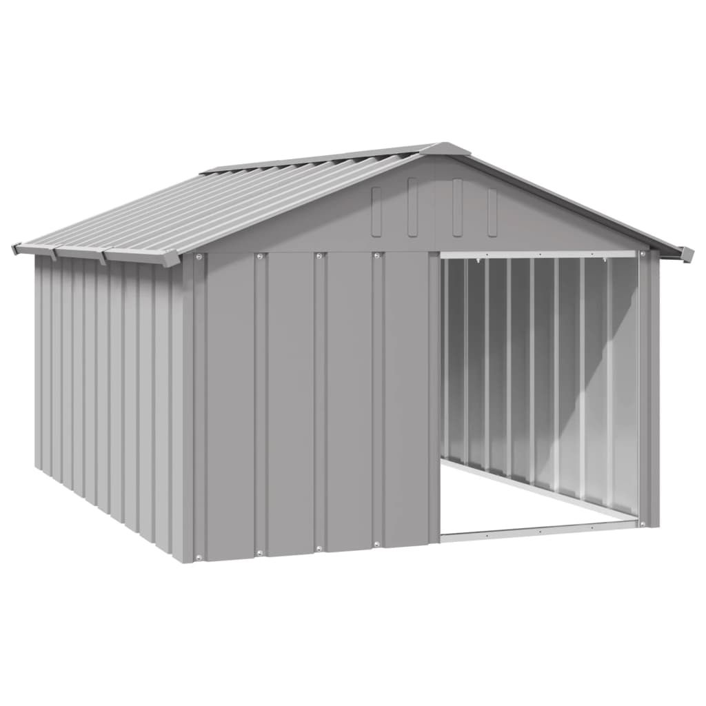 Niche Pour Chien 116,5X103X81,5 Cm Acier Galvanisé