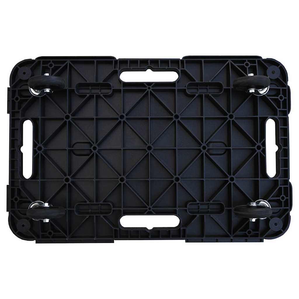 Chariot De Transport Noir 58X38X12 Cm Pp