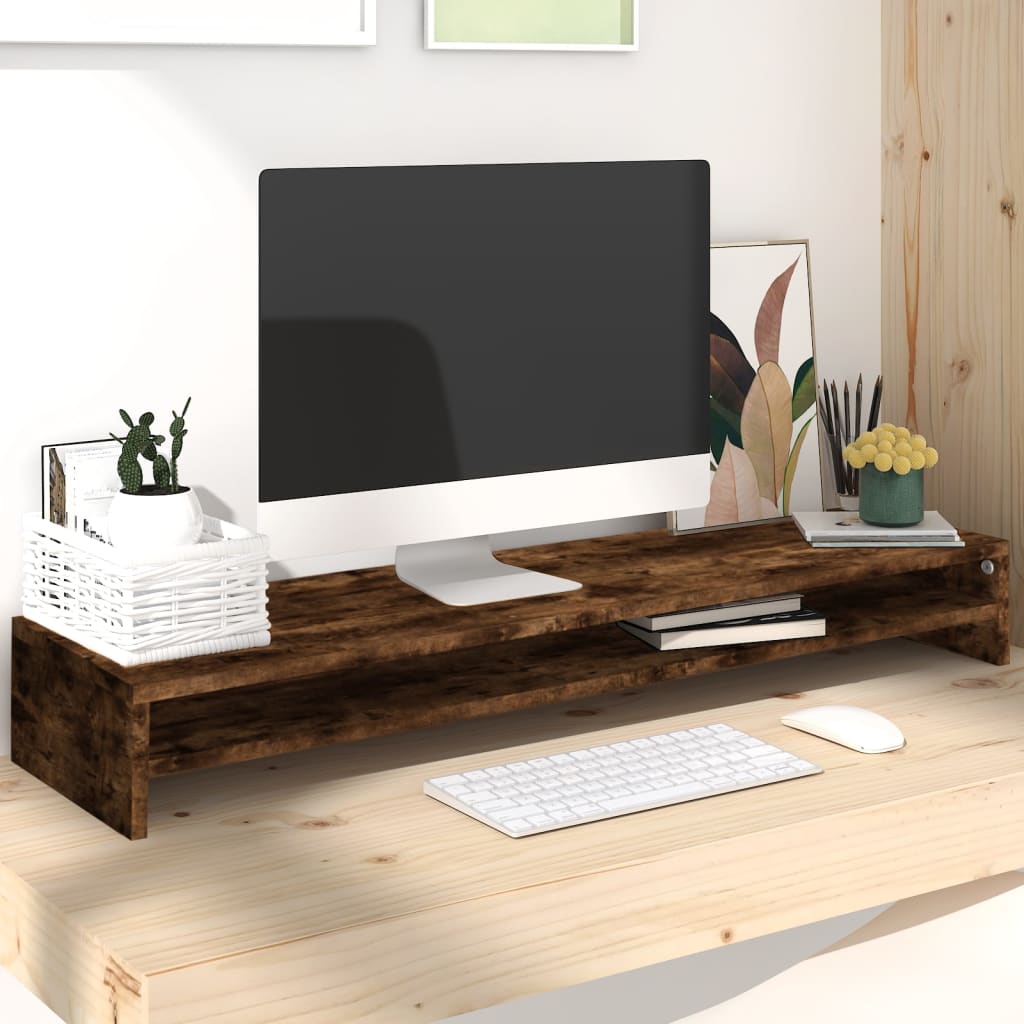 Support De Moniteur 100 X 24 X 13 Cm Bois D'ingénierie