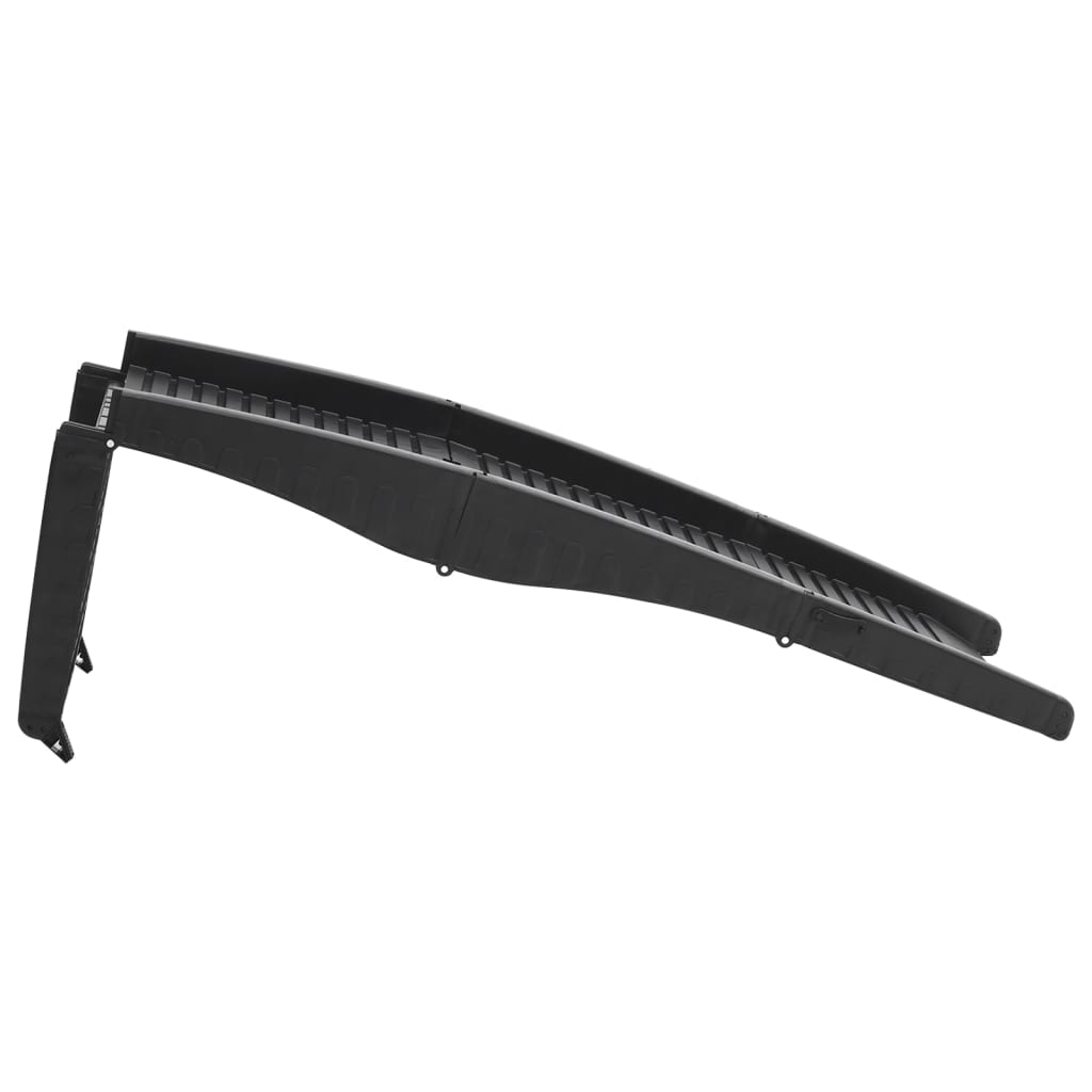 Rampe Pliable Pour Chien Noir 153X40X12,5 Cm Plastique