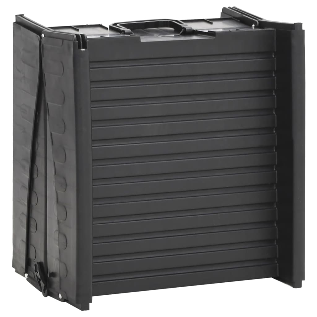 Rampe Pliable Pour Chien Noir 153X40X12,5 Cm Plastique