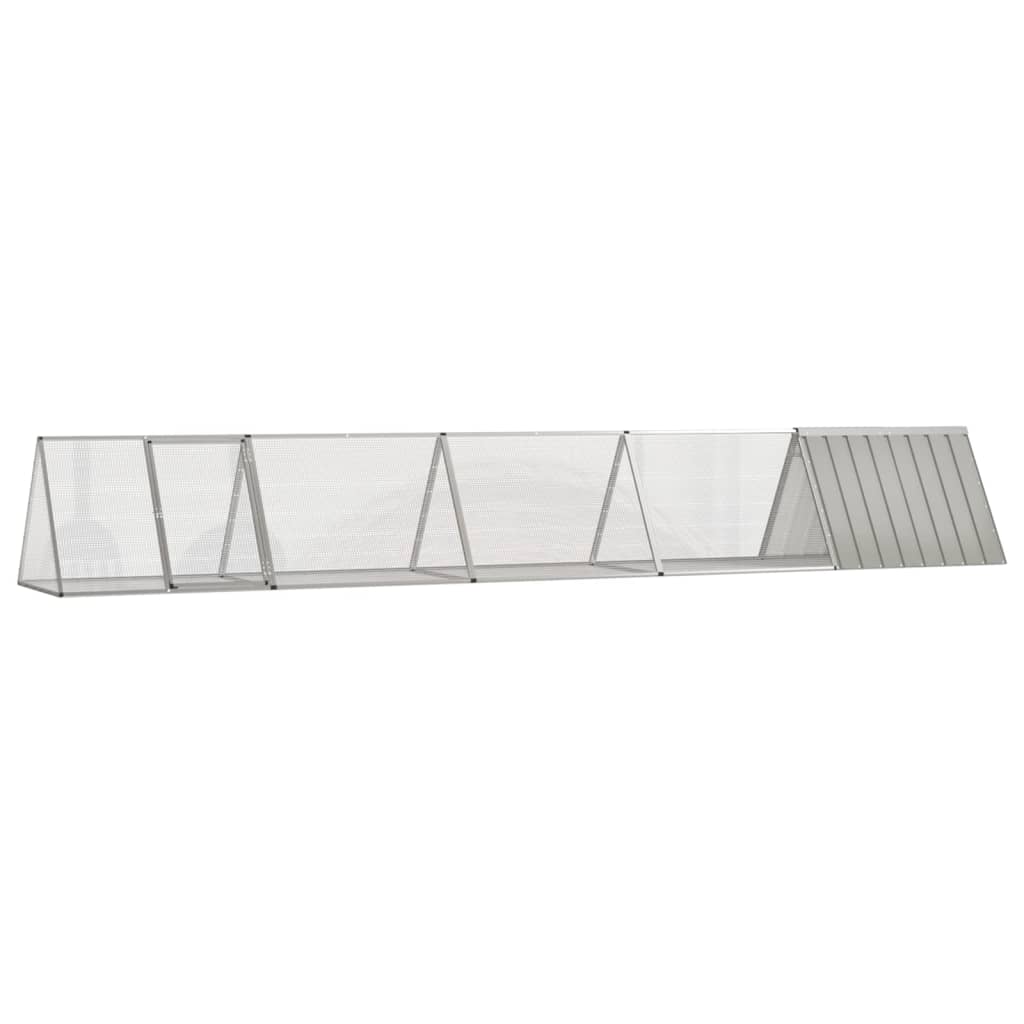 Cage À Lapin E 302,5 X 80,5 X 71 Cm En Acier Galvanisé